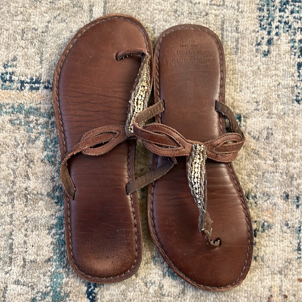 Abercrombie leather sandals